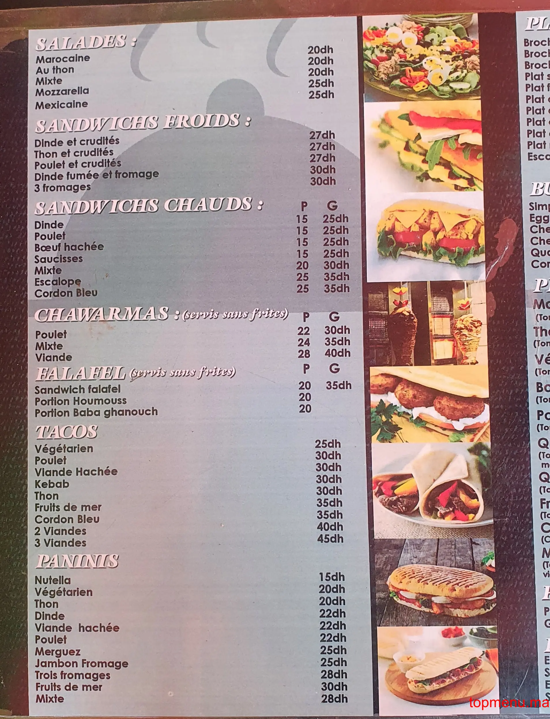 Moga Grill menu page 2