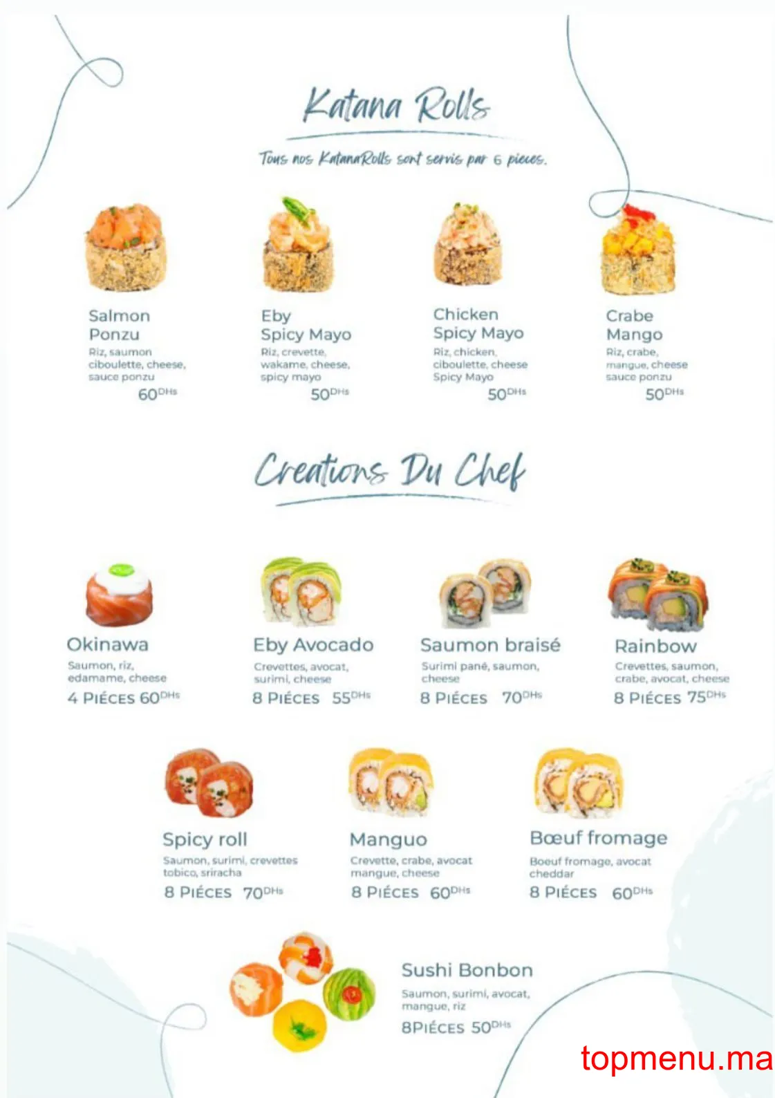 katana sushi menu page 8