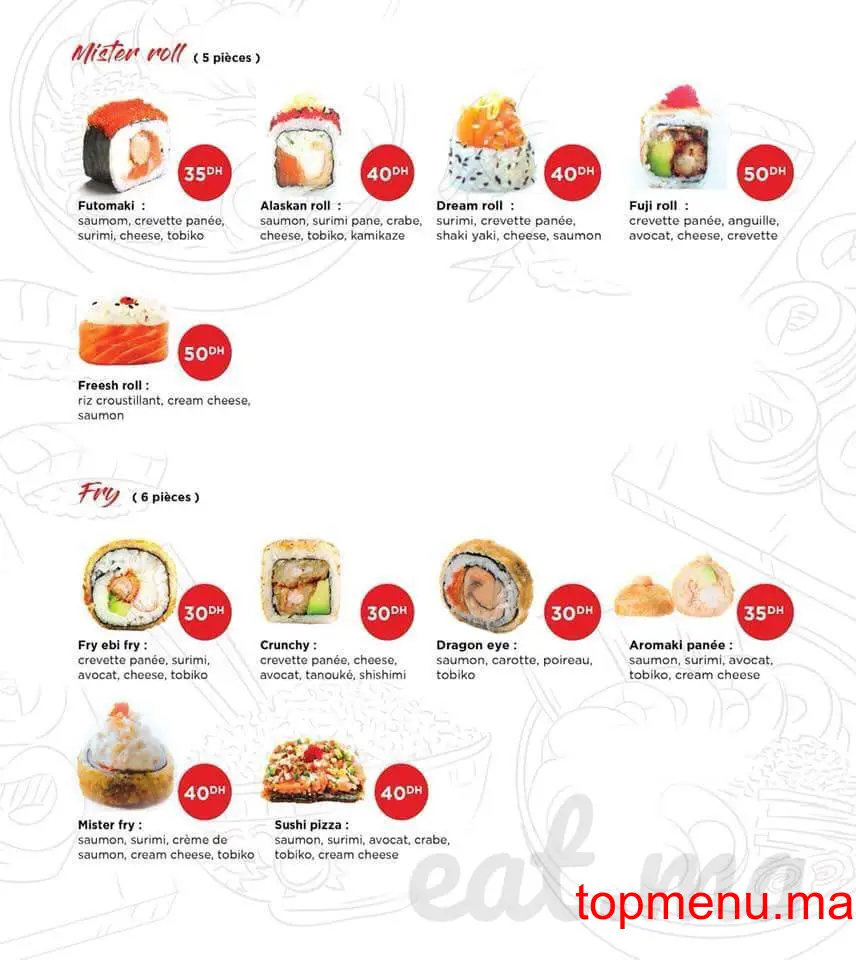 Mister sushi menu page 5