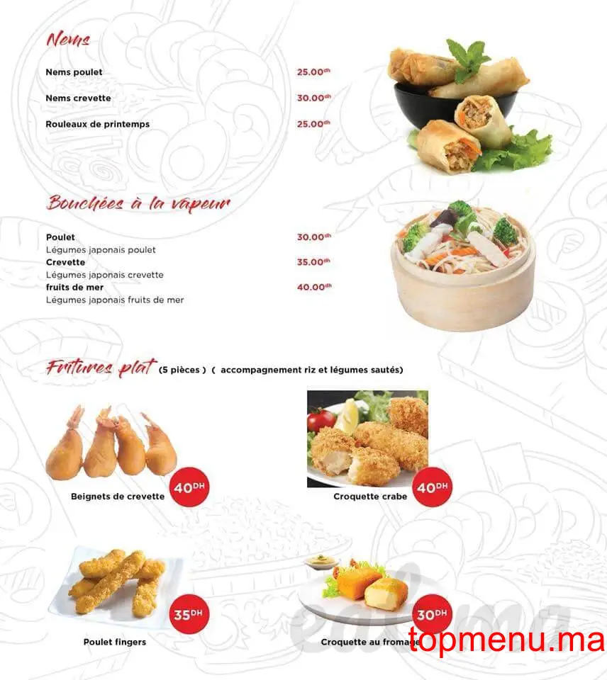 Mister sushi menu page 2