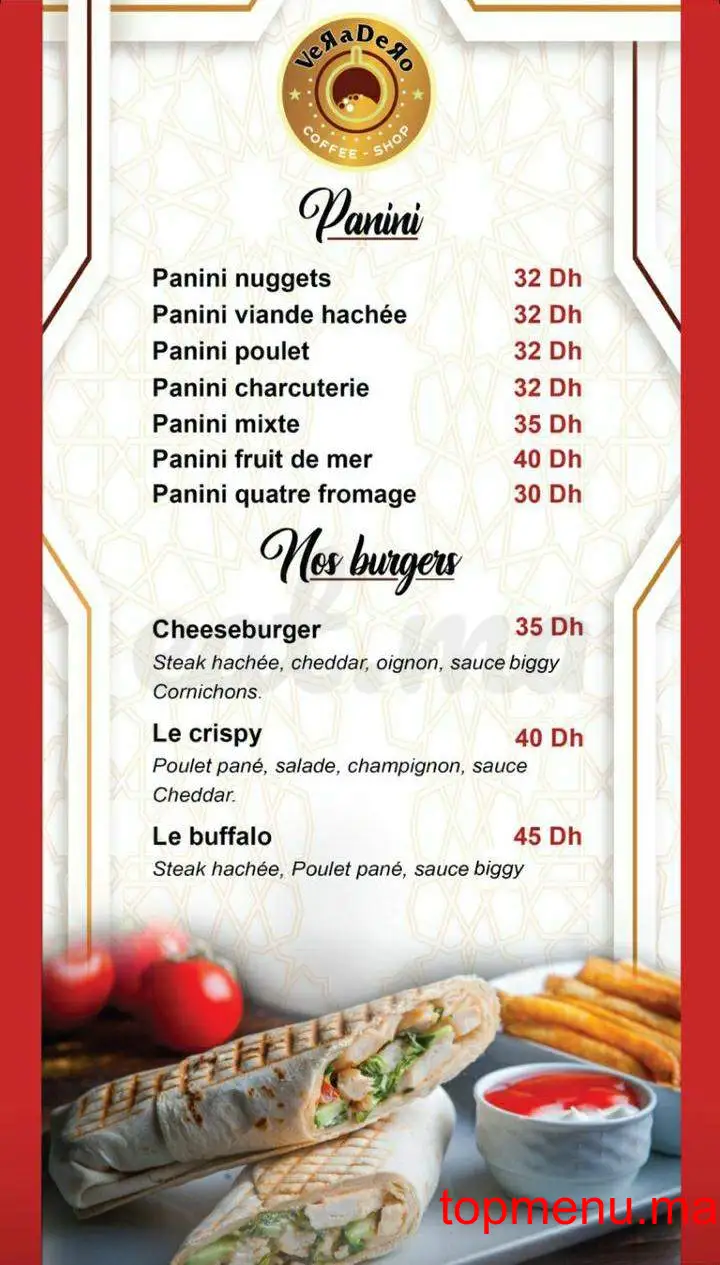 Veradero menu page 16