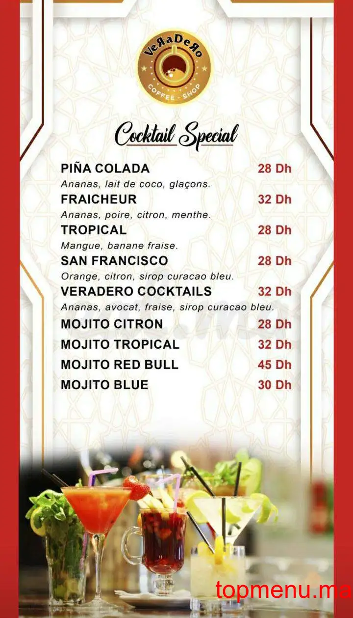 Veradero menu page 7