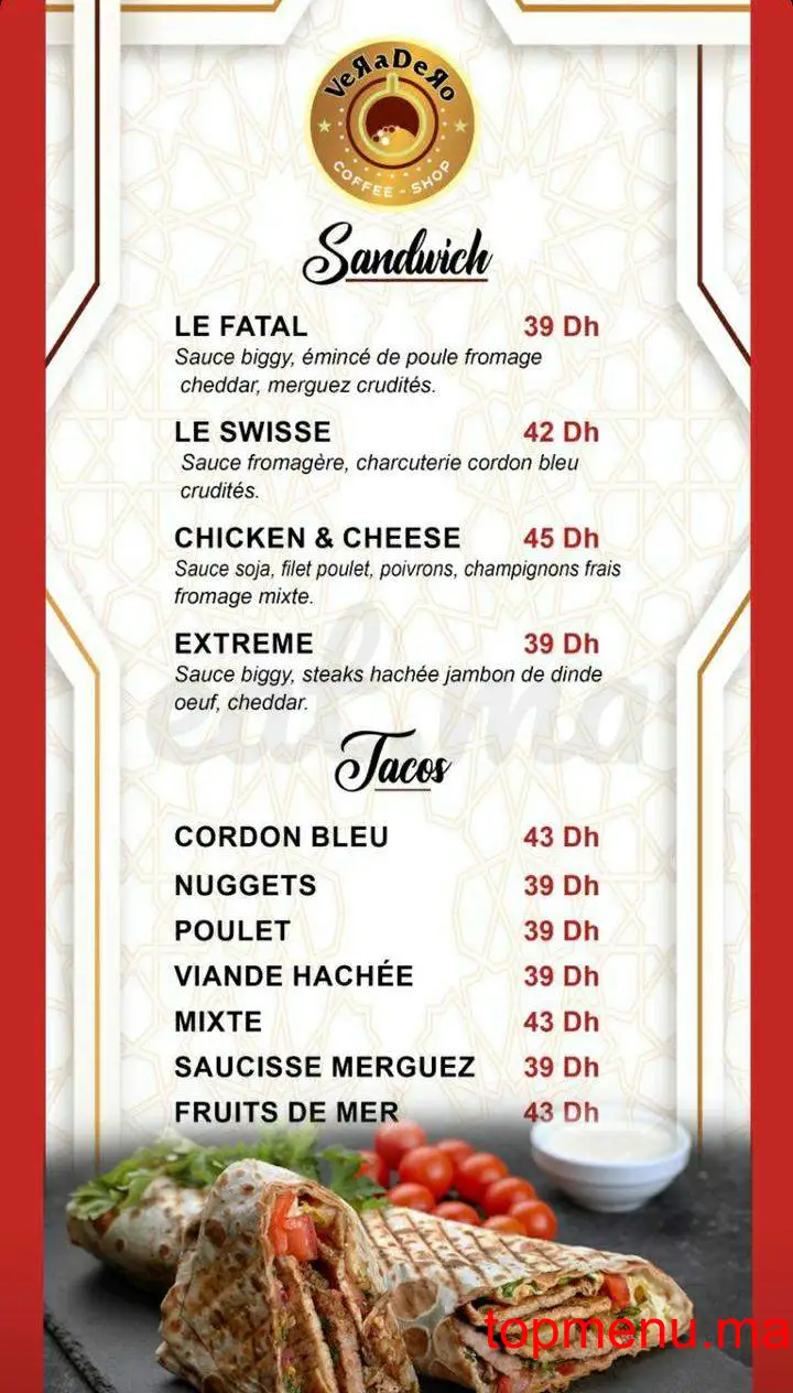 Veradero menu page 14