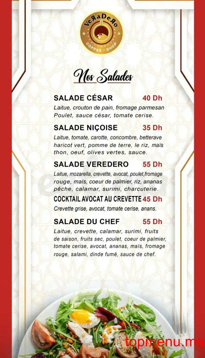 Veradero menu page 8