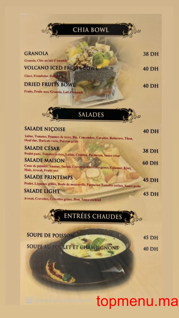 Golden Tense menu page 4