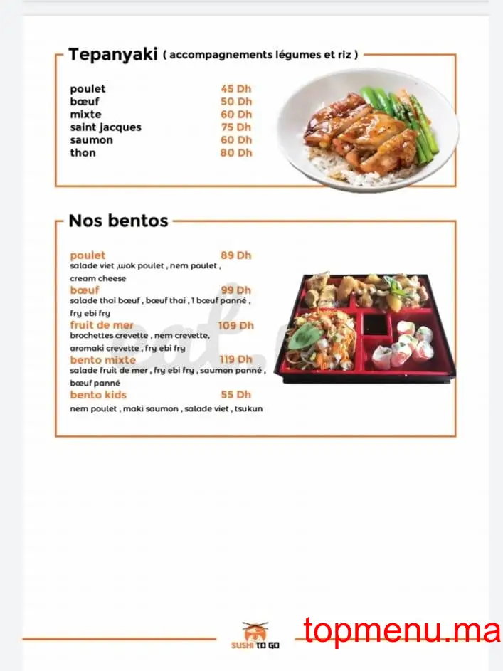 Sushi to go قائمة الطعام page 6