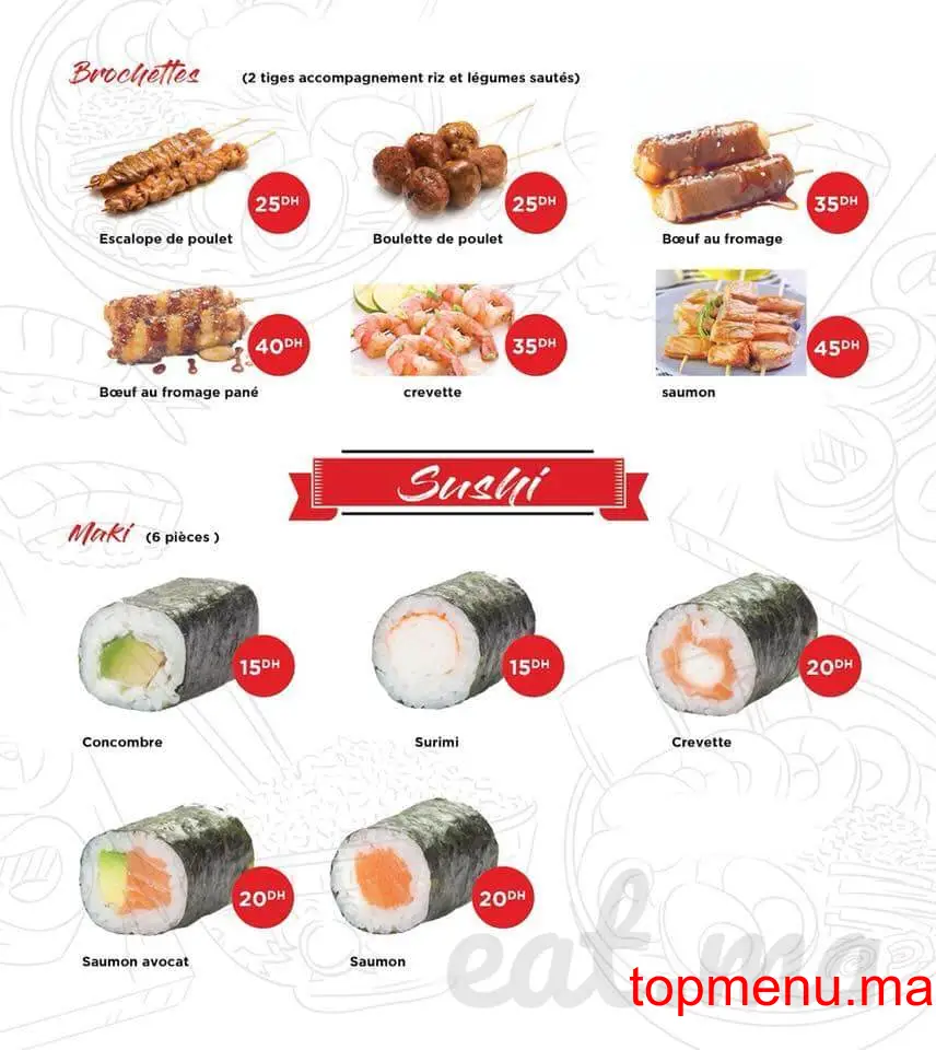 Mister sushi menu page 3