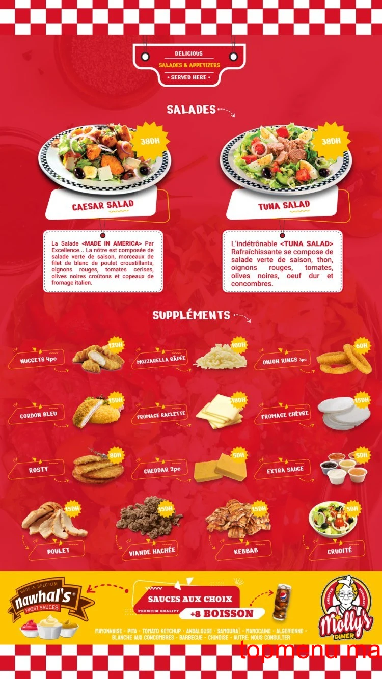 Molly’s Diner menu page 5