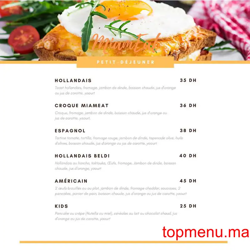 Miameat menu page 2