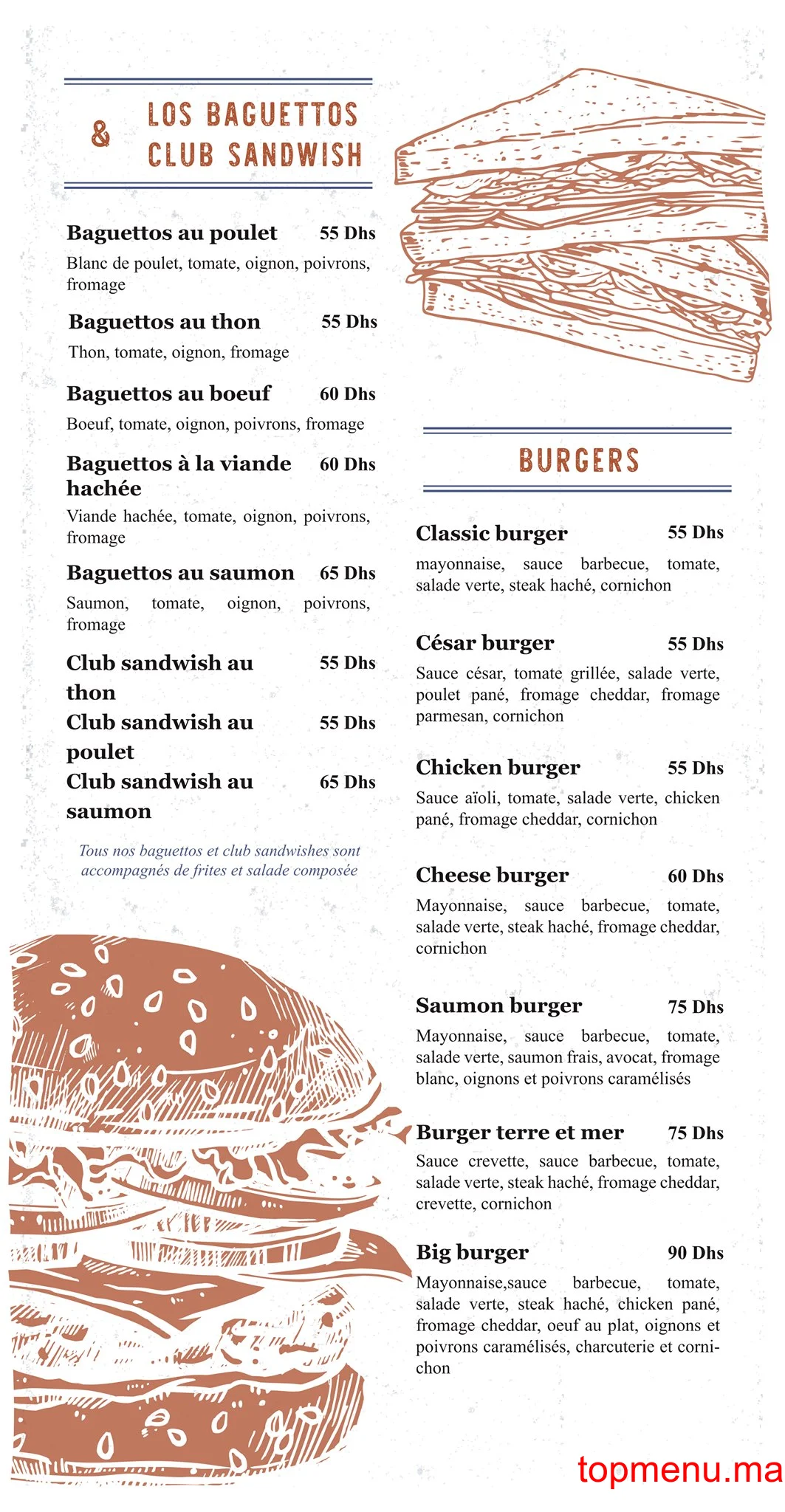 Eat and Meet menu page 2