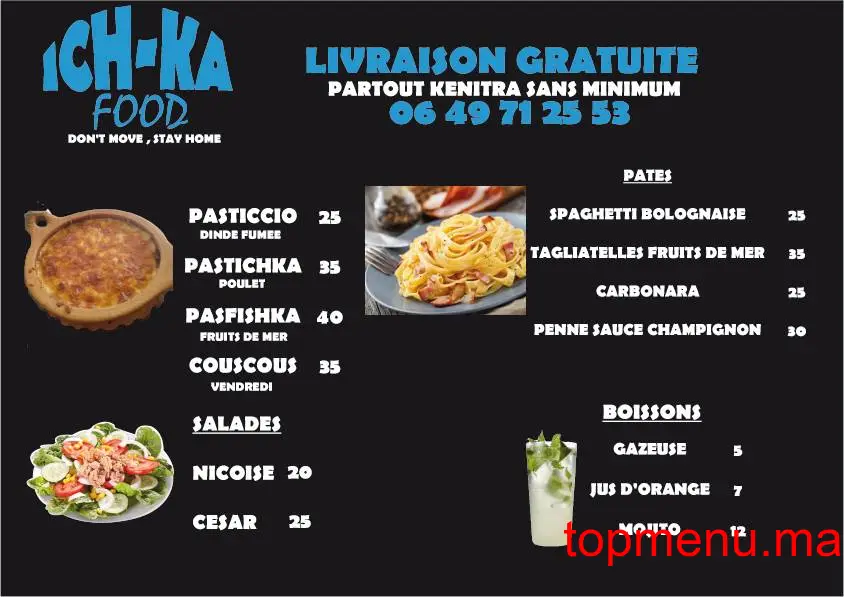 Ich-Ka Food menu page 3