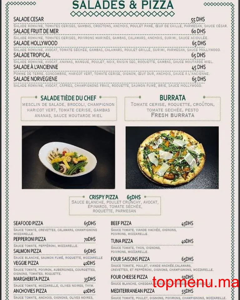 Hollywood menu page 5