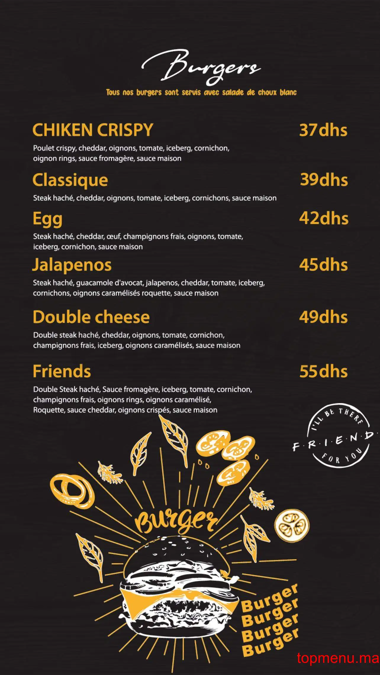 Friends kenitra menu page 11