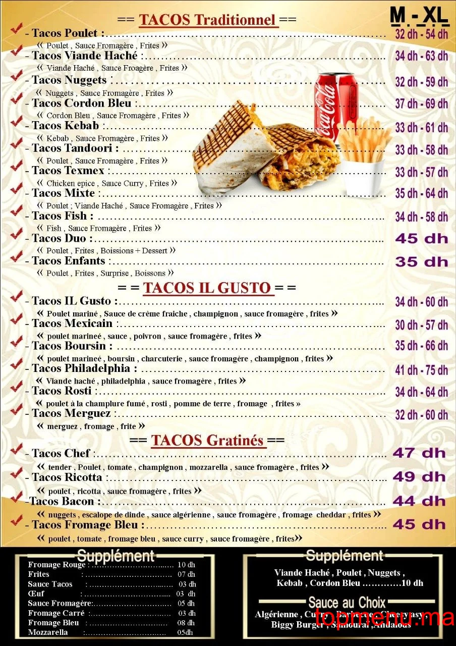 Il Gusto menu page 3