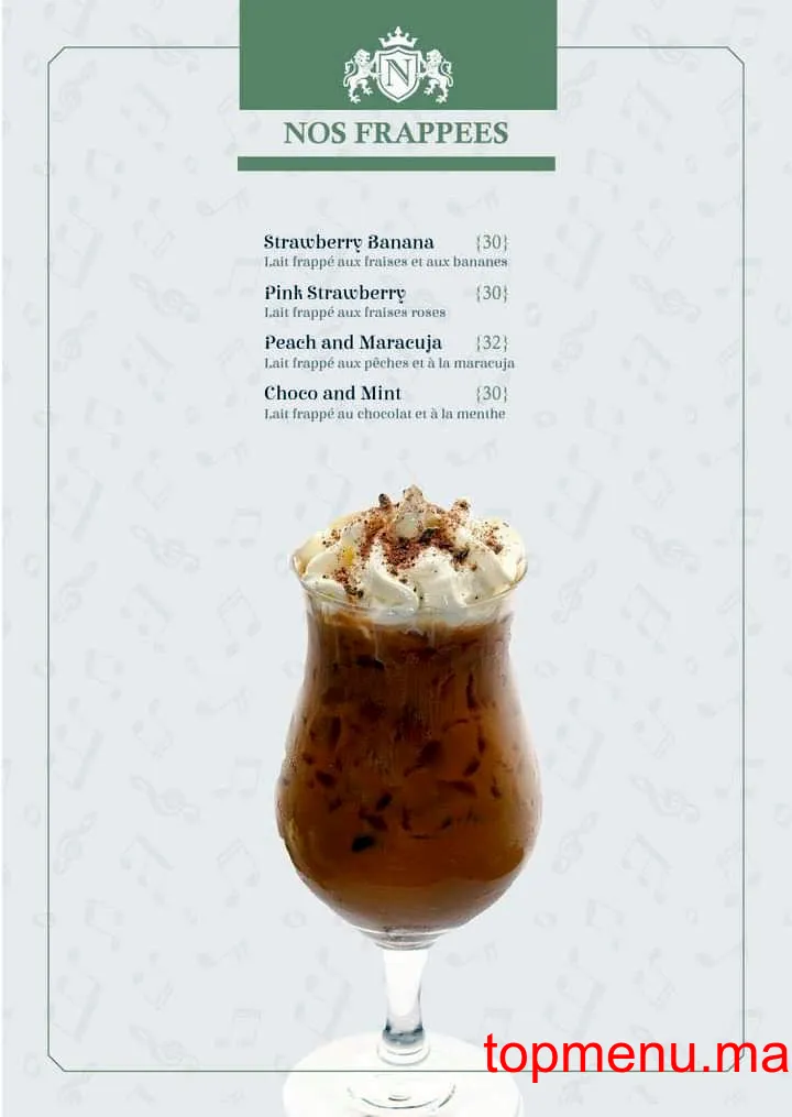 Café La Note menu page 5