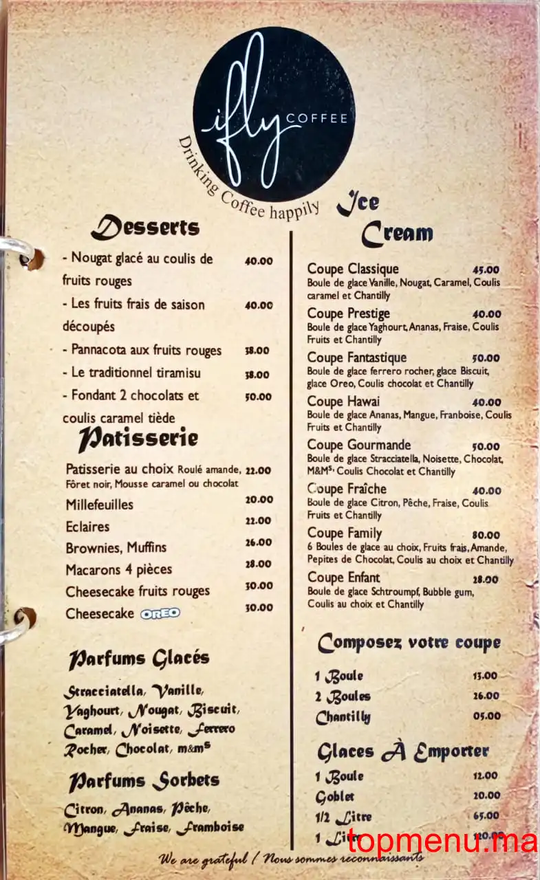 ifly coffee menu page 6