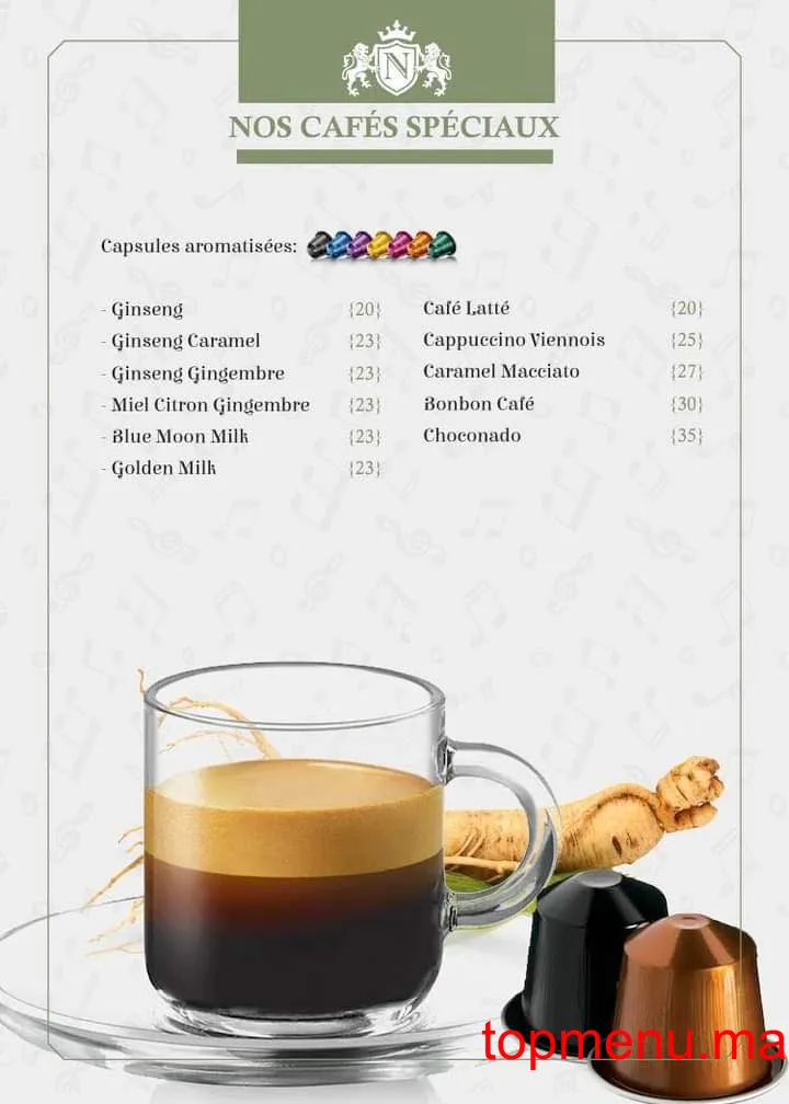 Café La Note menu page 13