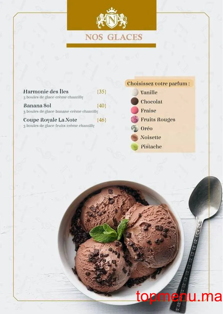 Café La Note menu page 24