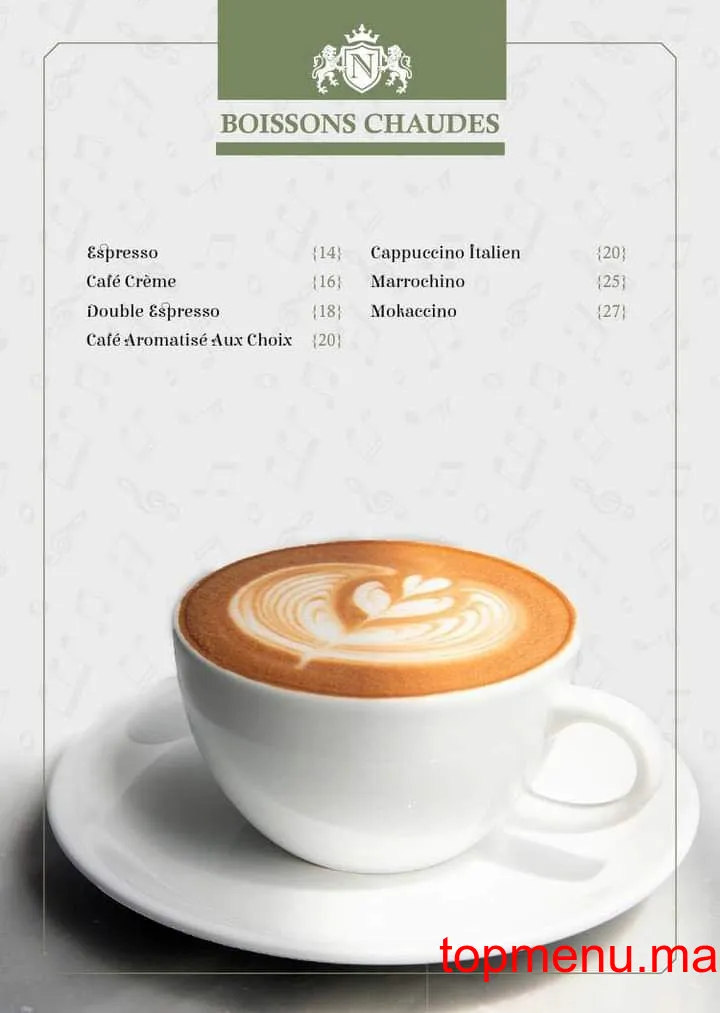 Café La Note menu page 2