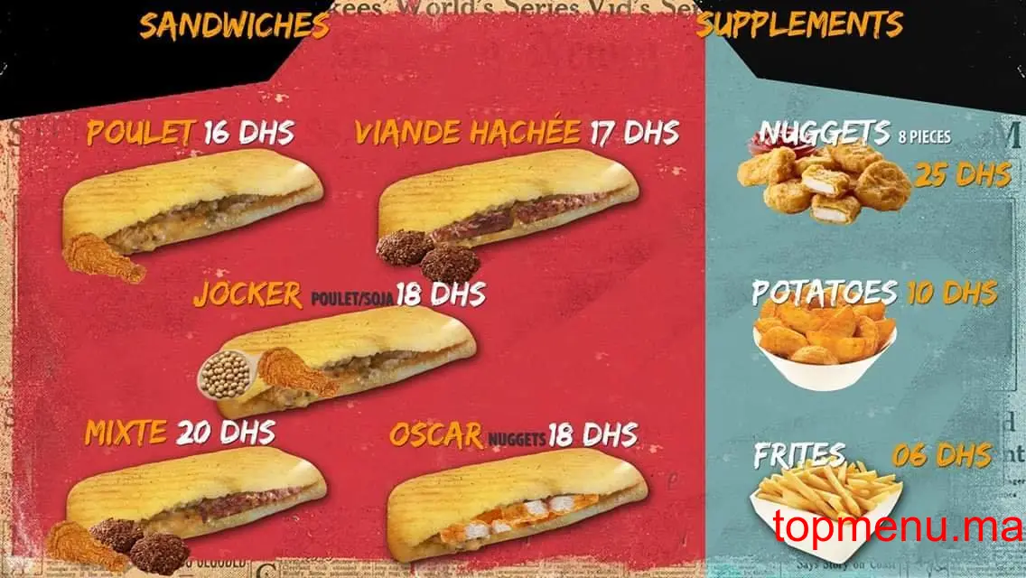 Anzi Tacos menu page 1