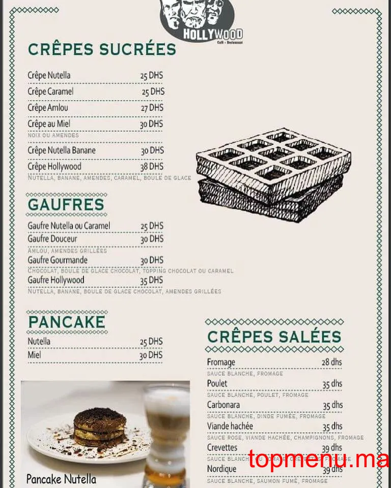 Hollywood menu page 7