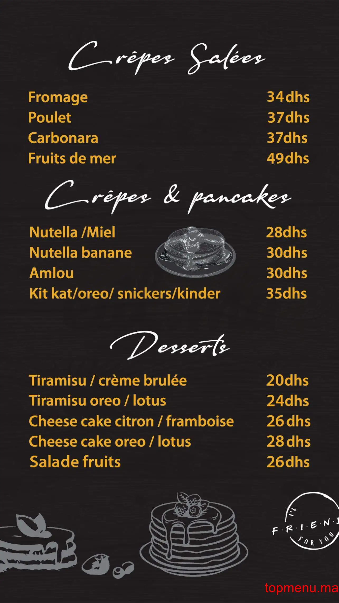 Friends kenitra menu page 7