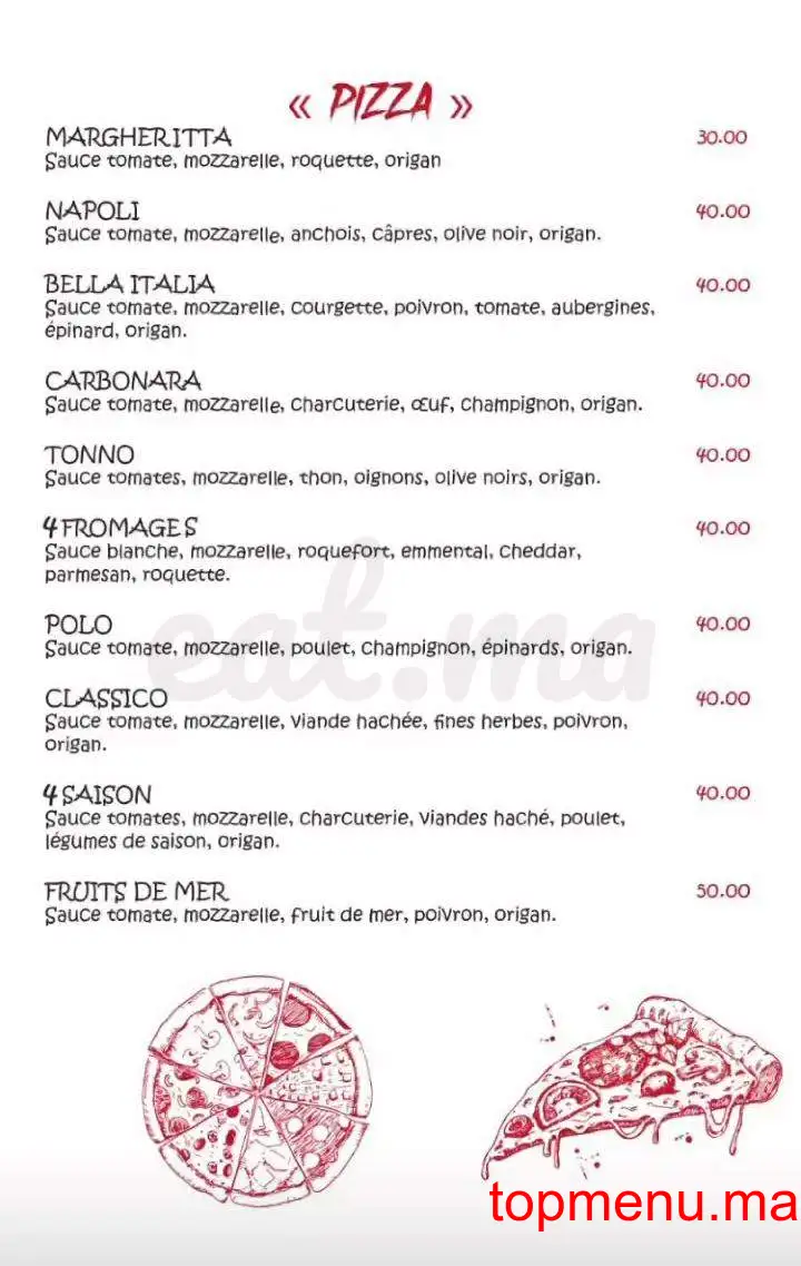 La Strada menu page 4