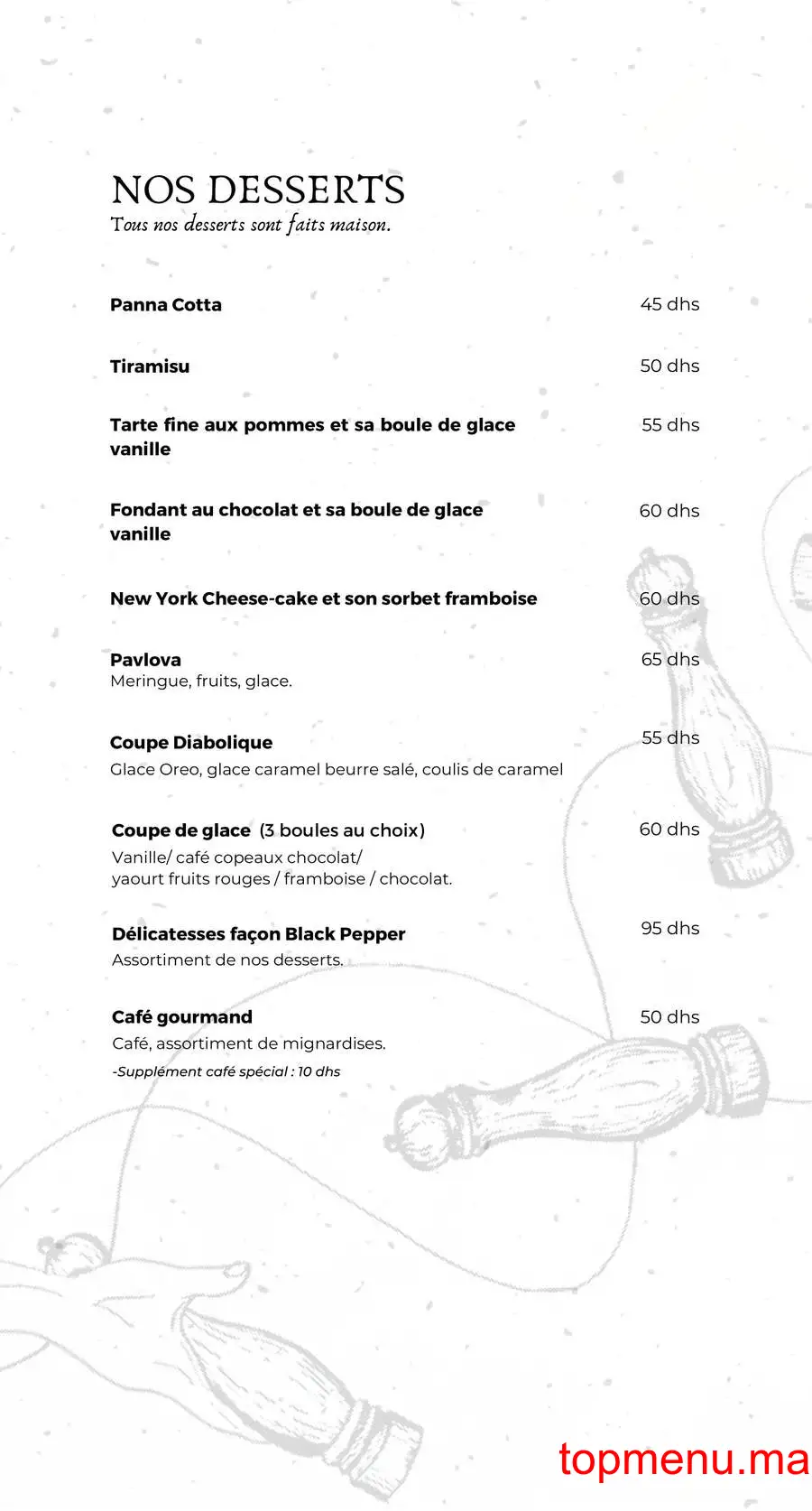 Black Pepper Cosy Kitchen menu page 6