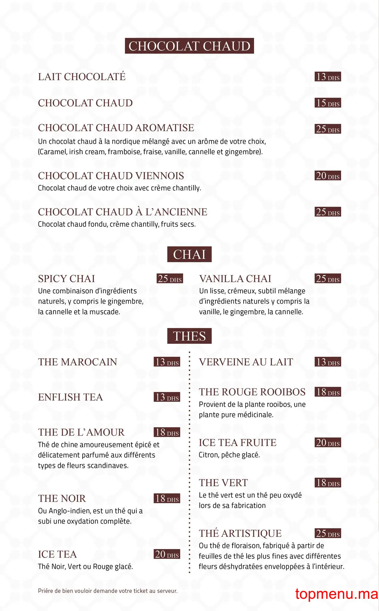 Opera menu page 2