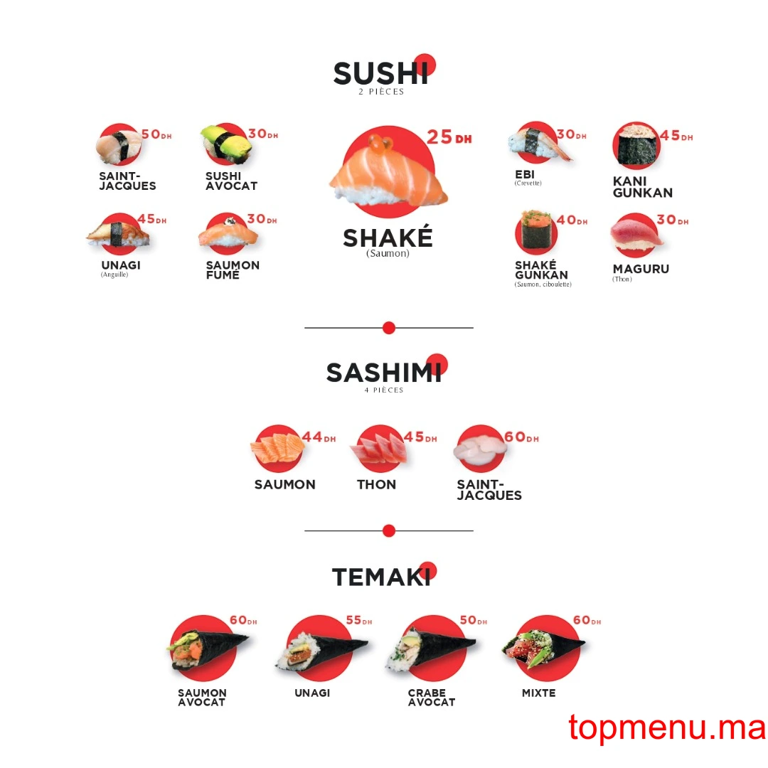 YOKA SUSHI menu page 6