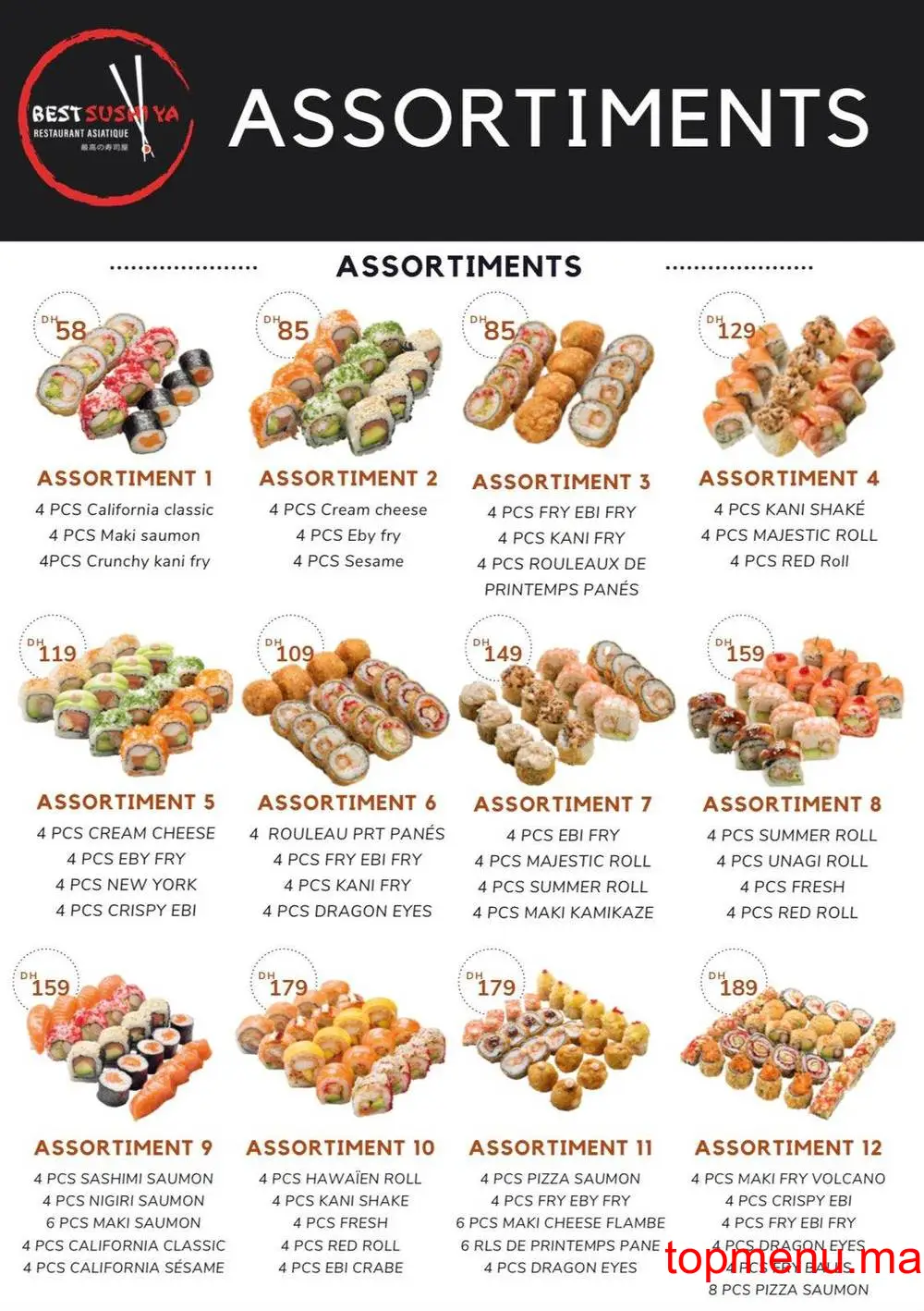 Best Sushi Ya menu page 16