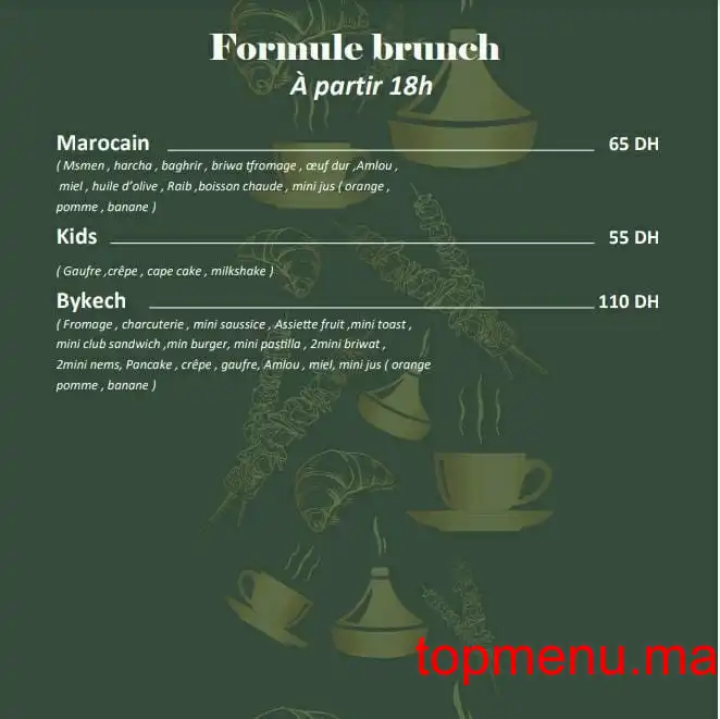 Restaurant By Kech menu page 1