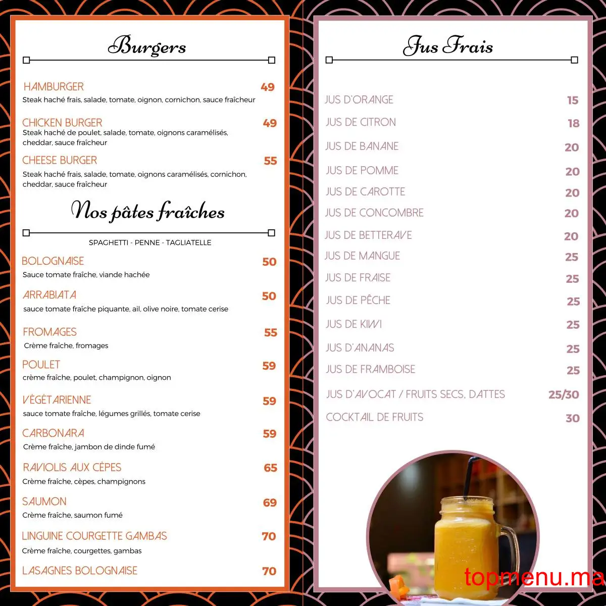 Le QG menu page 6