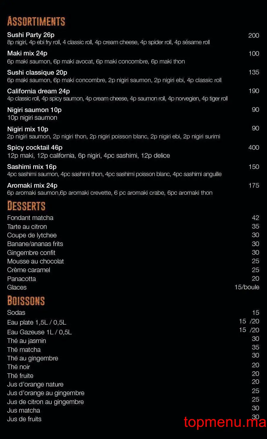 Spicy – Asian Kitchen menu page 6