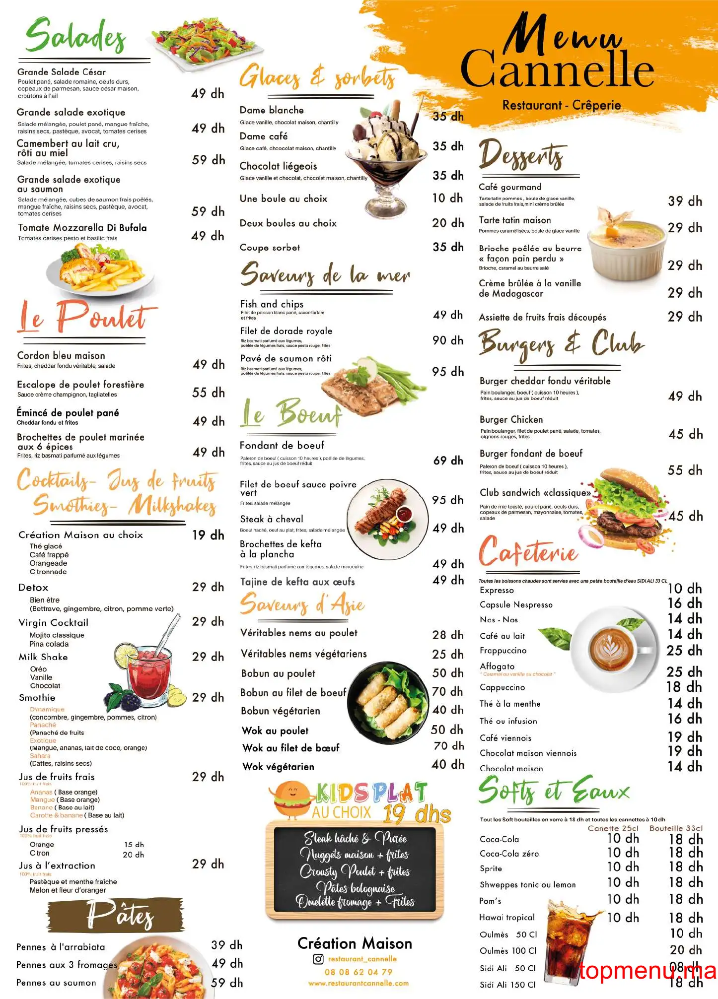 Café Cannelle menu page 2