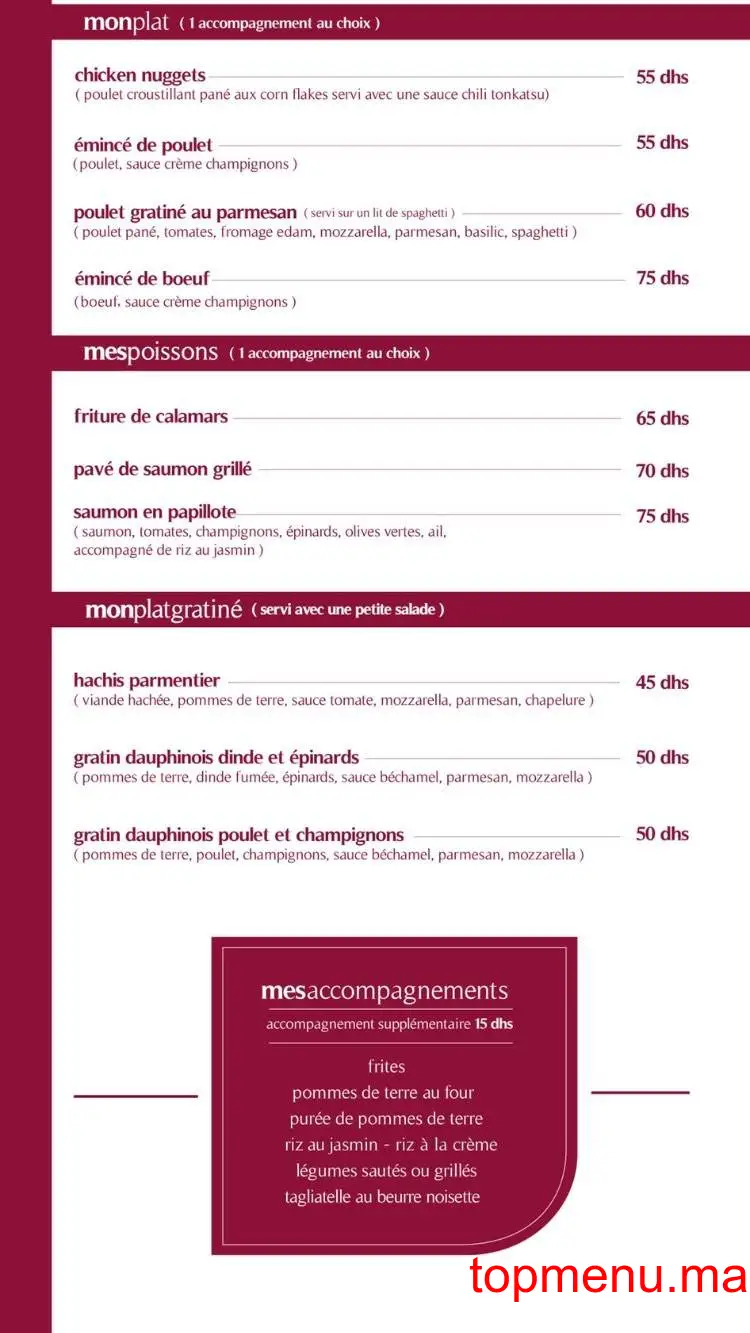 mon quotidien Targa menu page 9