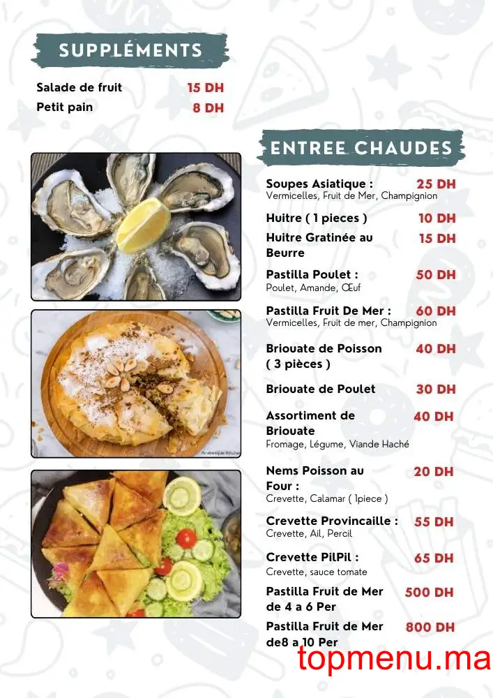 Chouf l’Or menu page 2