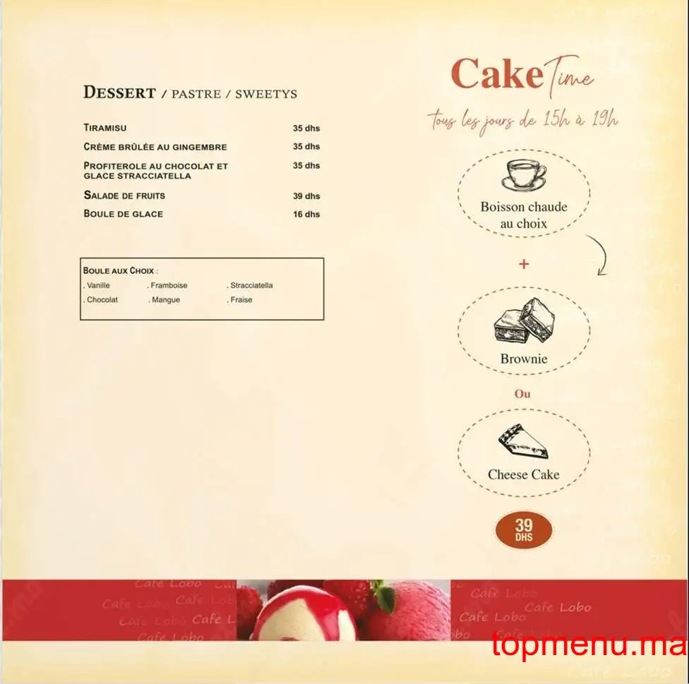 Café Lobo menu page 5