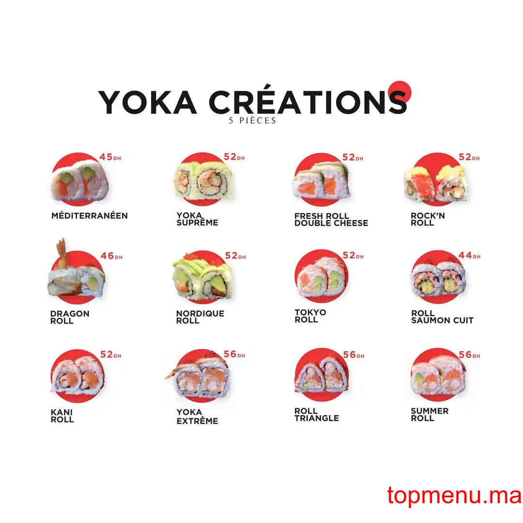 Yoka Sushi menu page 17