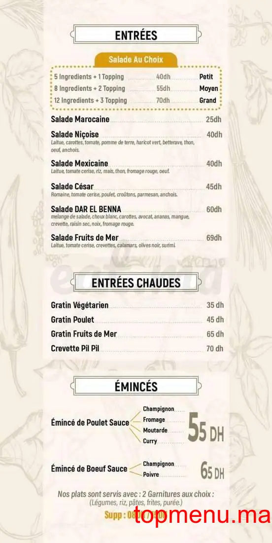 Dar El Benna menu page 6