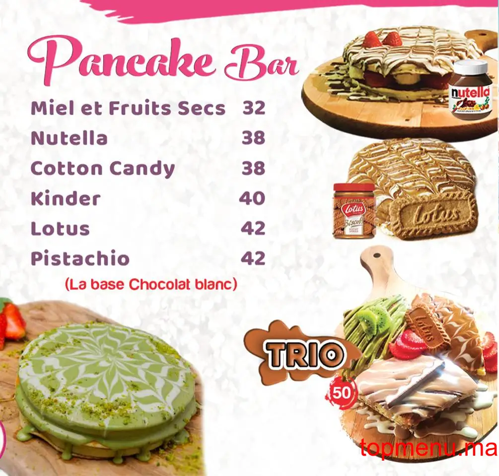 Juice bar menu page 2