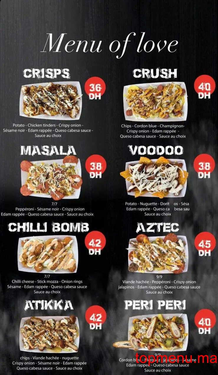 queso y papas menu page 1