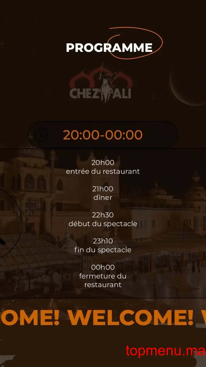 Chez Ali menu page 2