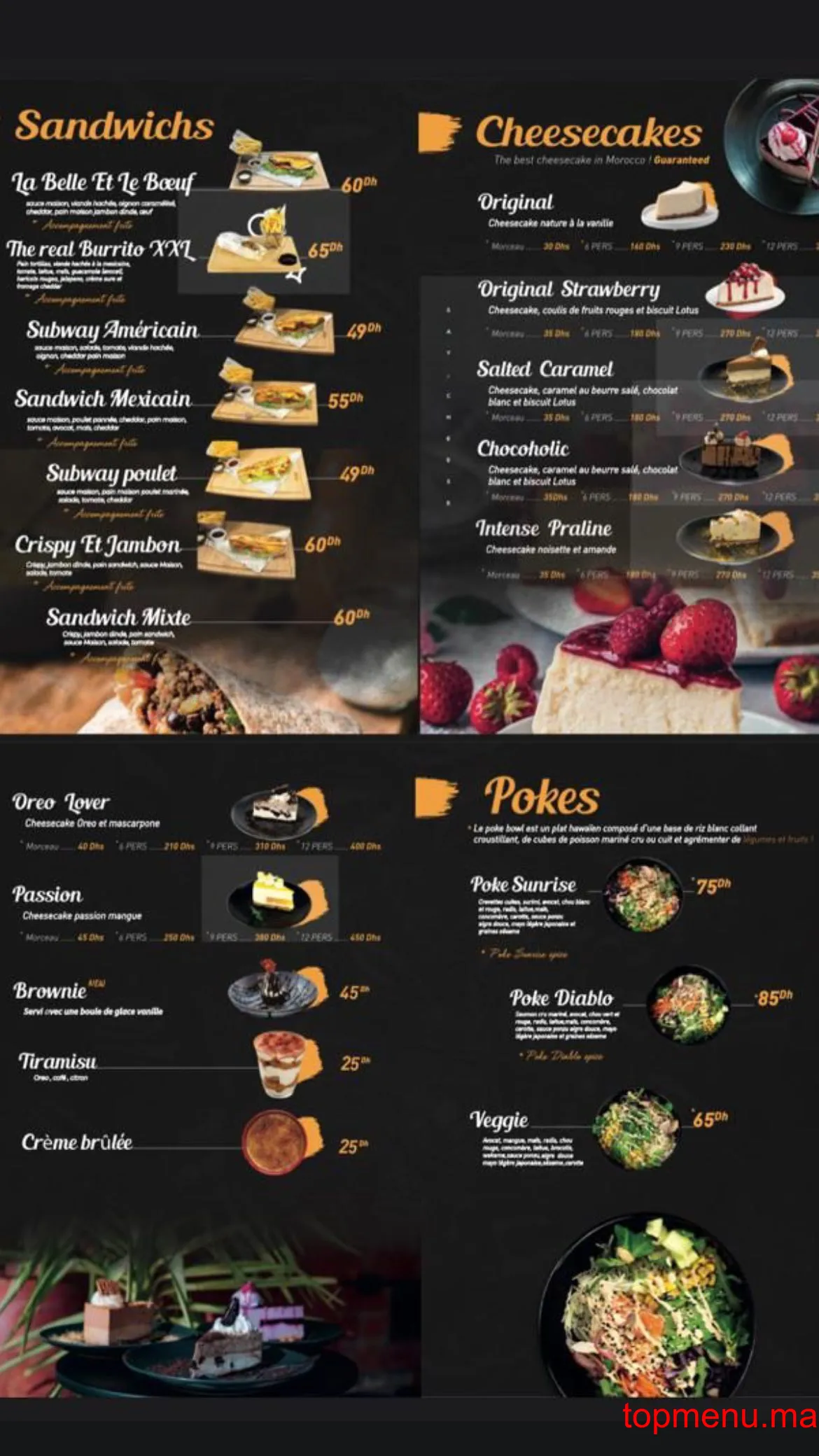 Say Cheese menu page 3