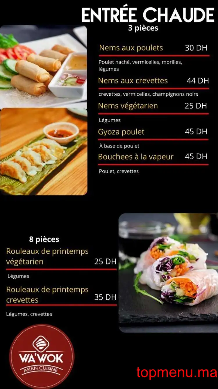 Wa’Wok menu page 3