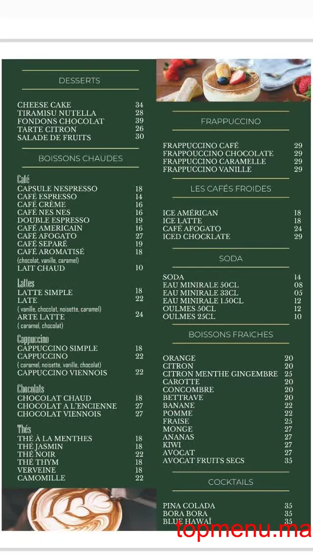 Zafferano menu page 7