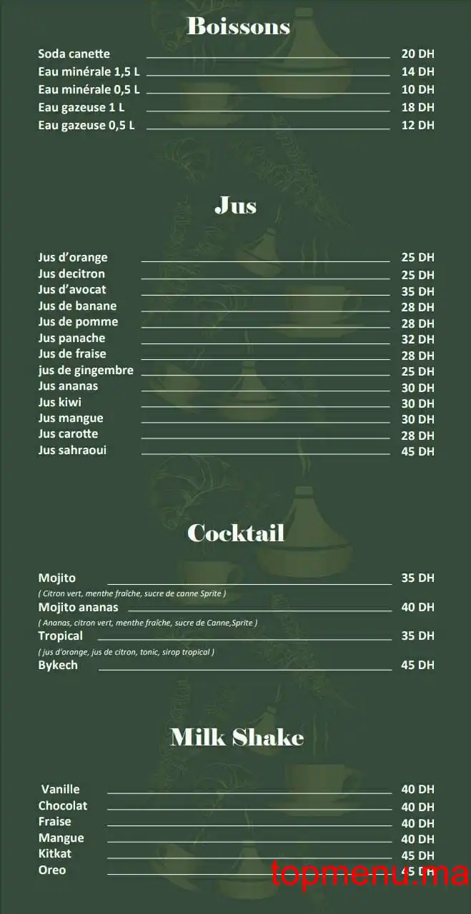 Restaurant By Kech menu page 6