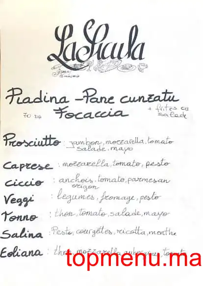 LA SICULA menu page 4