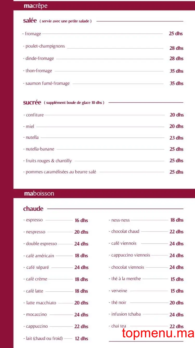 mon quotidien Massira menu page 11