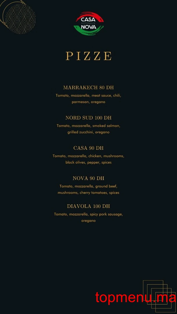 Casa Nova menu page 4